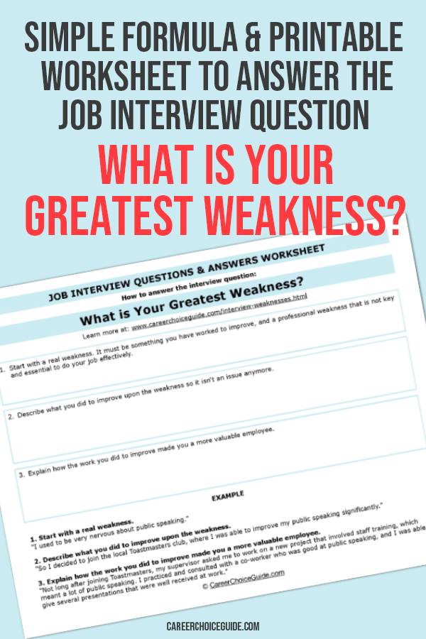12 Incredible Answers to What Is Your Greatest Weakness? — That Aren't  Perfectionism
